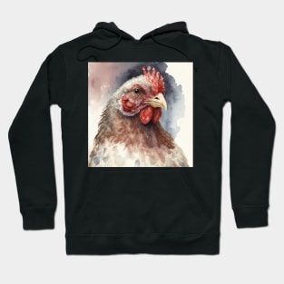 Water colour hen Hoodie